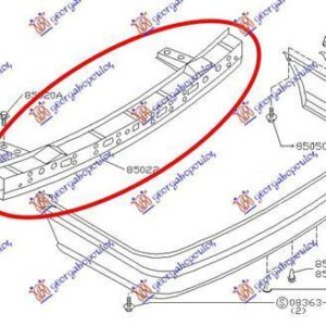 086003850 Nissan Sunny Sedan/Hatchback 1992-1995 | Τραβέρσα Προφυλακτήρα Πίσω
