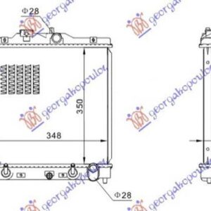 016306335 Honda Civic Hatchback 1999-2000 | Ψυγείο Νερού