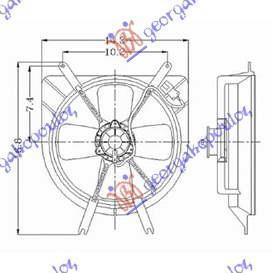 011506440 Honda Civic Liftback 1996-1999 | Βεντιλατέρ