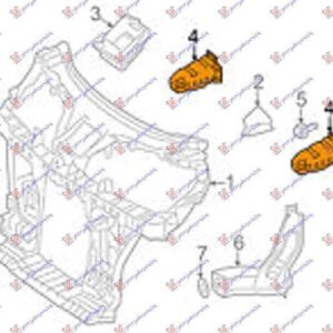 086500905 Smart ForTwo 2007-2012 | Βάση Μετώπης Εμπρός