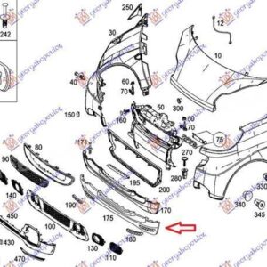 549003640 Smart ForTwo 2012-2014 | Προφυλακτήρας Εμπρός