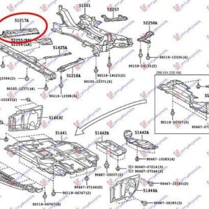 088304281 Toyota Corolla Sedan 2007-2011 | Προέκταση Γέφυρας Εμπρός Δεξιά