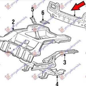 087902070 Hyundai Excel 1992-1994 | Ποδιά Πίσω