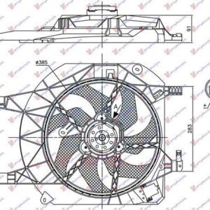 081606440 Nissan Primastar 2006-2016 | Βεντιλατέρ