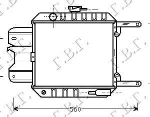 092406300 Nissan Sunny 1983-1984 | Ψυγείο Νερού