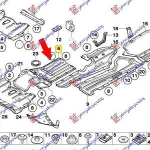 151000840 BMW X5 2010-2013 | Ποδιά Μηχανής