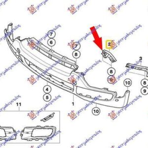 093304281 BMW X5 2007-2010 | Βάση Φτερού Εμπρός Δεξιά