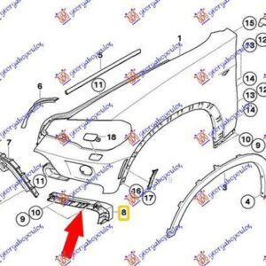 093304286 BMW X5 2007-2010 | Βάση Προφυλακτήρα Εμπρός Δεξιά