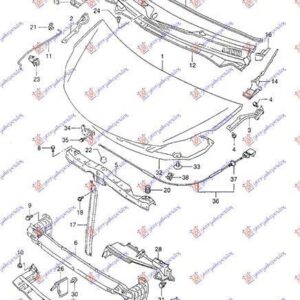 575003845 Nissan Pixo 2009- | Τραβέρσα Προφυλακτήρα Εμπρός