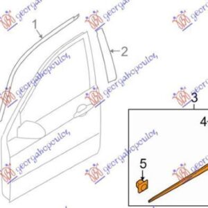 097006542 Kia Cerato 2004-2009 | Φάσα Πόρτας Εμπρός Αριστερή