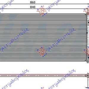 097306400 Ford Transit 2000-2006 | Ψυγείο A/C Βενζίνη/Πετρέλαιο