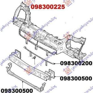 098300225 Ford Transit Connect 2003-2010 | Μετώπη Εμπρός