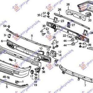 099203840 Honda Civic Hatchback 1990-1992 | Τραβέρσα Προφυλακτήρα Εμπρός