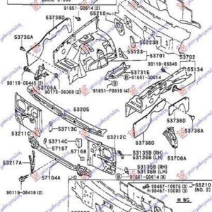 082100220 VW Taro 2WD 1989-1997 | Μετώπη Εμπρός