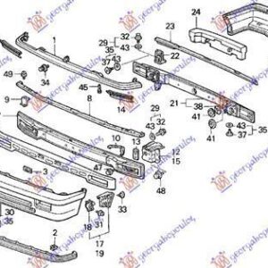 099200240 Honda Civic Hatchback 1990-1992 | Ποδιά Εμπρός