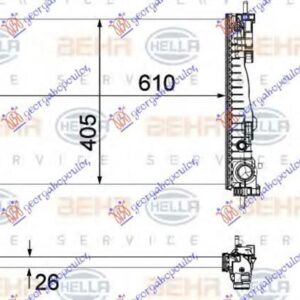 100006300 Alfa Romeo Giulietta 2010- | Ψυγείο Νερού