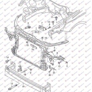 127100220 Audi A1 2014-2018 | Μετώπη Εμπρός