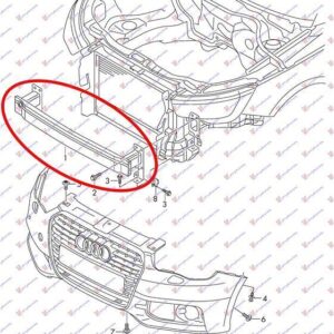 127103840 Audi A1 2014-2018 | Τραβέρσα Προφυλακτήρα Εμπρός