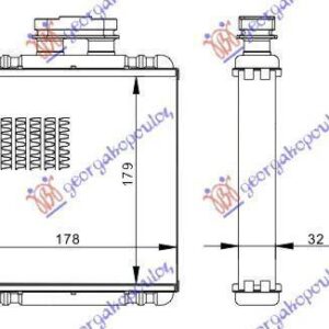 031806500 VW Fox 2005-2011 | Ψυγείο Καλοριφέρ