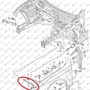 130000271 Audi A4 2011-2015 | Βάση Φτερού Εμπρός Δεξιά