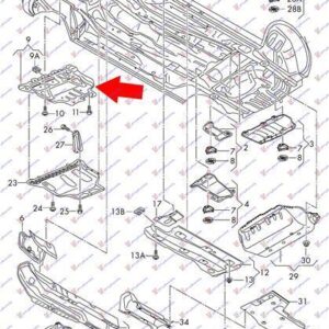 887200840 VW Caddy 2020- | Ποδιά Μηχανής