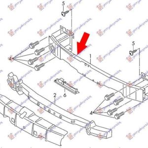 132003840 Audi A3 3θυρο/Sportback 2012-2016 | Τραβέρσα Προφυλακτήρα Εμπρός