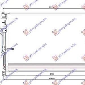 133906400 Audi A8 2002-2009 | Ψυγείο A/C Βενζίνη/Πετρέλαιο