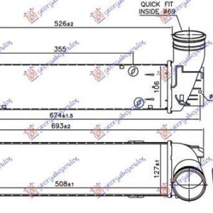 150106210 BMW X1 2013-2015 | Ψυγείο Intercooler