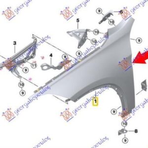 150300651 BMW X1 2019-2022 | Φτερό Εμπρός Δεξιό