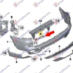 151004303 BMW X5 2010-2013 | Βάση Προφυλακτήρα Πίσω Δεξιά