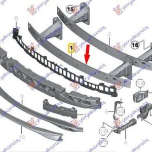 152003840 BMW 1 Series Coupe/Cabrio 2007-2013 | Τραβέρσα Προφυλακτήρα Εμπρός