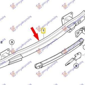 152003850 BMW 1 Series Coupe/Cabrio 2007-2013 | Τραβέρσα Προφυλακτήρα Πίσω