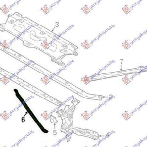 153200202 BMW X3 2017-2021 | Στήριγμα Μετώπης Αριστερό