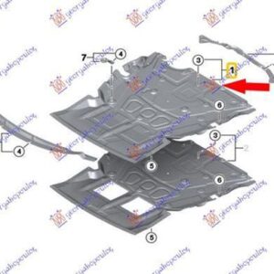 152200830 BMW 1 Series 3/5θυρο 2015-2019 | Ποδιά Μηχανής