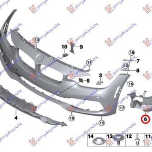 154303992 BMW 3 Series Sedan/Touring 2014-2018 | Βάση Προβολέα Αριστερή