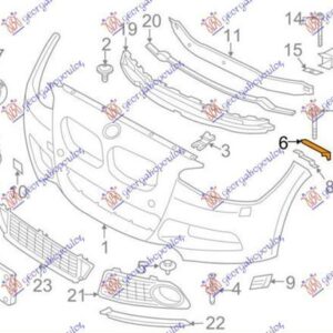 152204288 BMW 1 Series 3/5θυρο 2015-2019 | Βάση Προφυλακτήρα Εμπρός Δεξιά