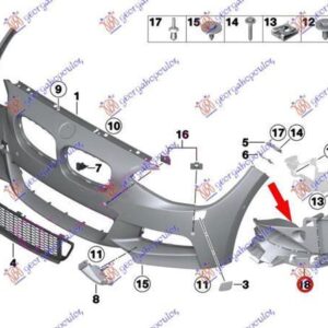 157004291 2019BMW 2 Series Coupe/Cabrio 2014-2019 | Ενίσχυση Προφυλακτήρα Εμπρός Δεξιά