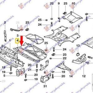 157800830 BMW 7 Series 1995-2002 | Ποδιά Μηχανής