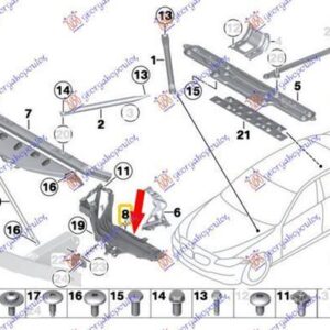 160100471 BMW 5 Series 2013-2016 | Φανοστάτης Εμπρός Δεξιός