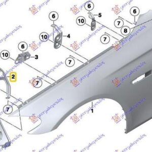 160004271 BMW 5 Series 2010-2013 | Βάση Φτερού Εμπρός Δεξιά