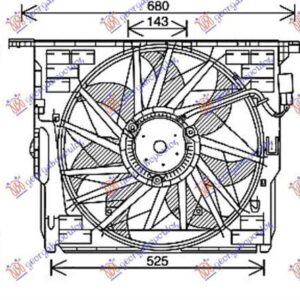 160106440 BMW 5 Series 2013-2016 | Βεντιλατέρ