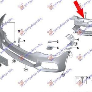 160204291 BMW 5 Series 2016-2020 | Βάση Προβολέα Εμπρός Δεξιά