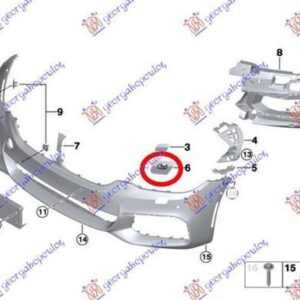 160205023 BMW 5 Series 2016-2020 | Βάση Κάλυμμα Πιτσιλίθρας Δεξιά