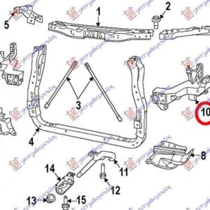 177000472 Jeep Grand Cherokee 2011-2014 | Φανοστάτης Εμπρός Αριστερός