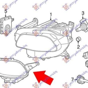 180000271 Jeep Cherokee 2014-2019 | Φανοστάτης Εμπρός Δεξιός