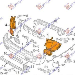 181003951 Jeep Renegade 2014-2018 | Άκρο Προφυλακτήρα Πίσω Δεξιό