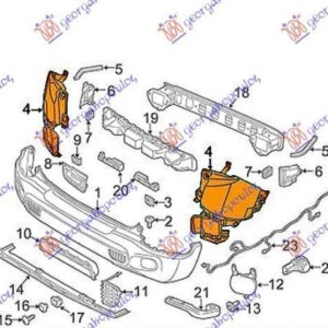 181003952 Jeep Renegade 2014-2018 | Άκρο Προφυλακτήρα Πίσω Αριστερό