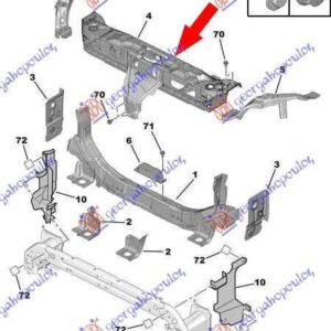 201100200 Citroen C4 Air Cross 2012-2015 | Ποδιά Εμπρός