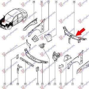 220200220 Dacia Logan-MCV 2016-2021 | Μετώπη Εμπρός