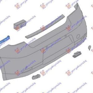 220204301 Dacia Logan-MCV 2016-2021 | Βάση Προφυλακτήρα Πίσω Δεξιά